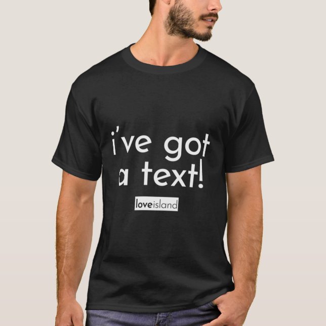 Camiseta Oficial Tengo Una Isla De Amor De Texto (Anverso)