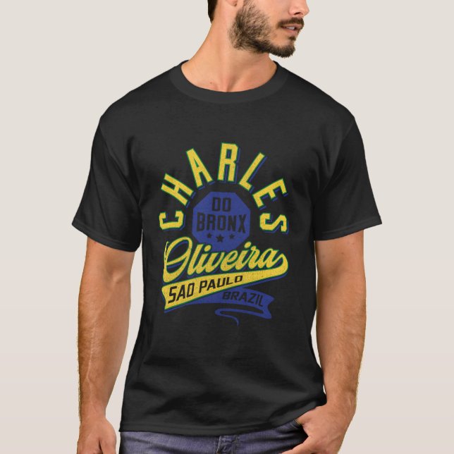 Camiseta Oficial Ufc Charles Oliveira Varsity (Anverso)