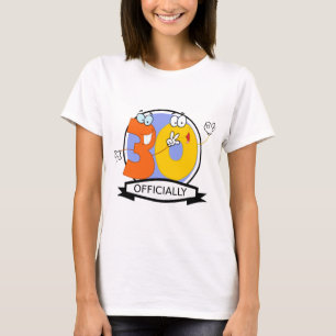 Camiseta Oficialmente bandera de 30 cumpleaños