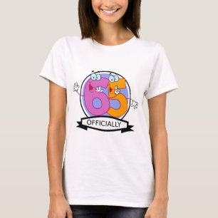 Camiseta Oficialmente bandera de 65 cumpleaños