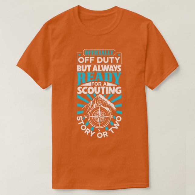 Camiseta Oficialmente Desactivado Jefe de Servicio (Diseño del anverso)