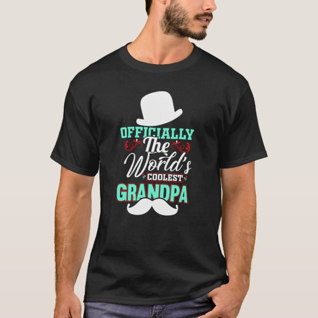 Camiseta Oficialmente, el abuelo más frío del mundo (Anverso)