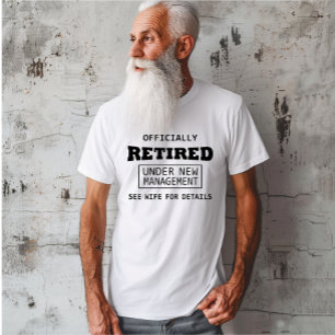 Camiseta oficialmente jubilado bajo nueva dirección