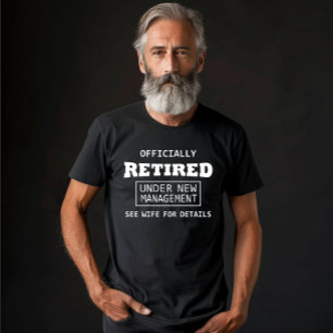 Camiseta oficialmente jubilado bajo nueva dirección