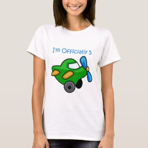 Camiseta Oficialmente tengo 5, Avión Jet