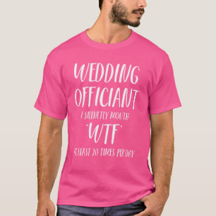 Camiseta Oficiante de Boda Día Ministro Ordenado por Intern