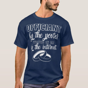 Camiseta Oficiante de bodas Partido de bodas Ordenado por I