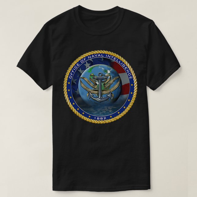Camiseta Oficina de Inteligencia Naval ONI Vet Militar (Diseño del anverso)