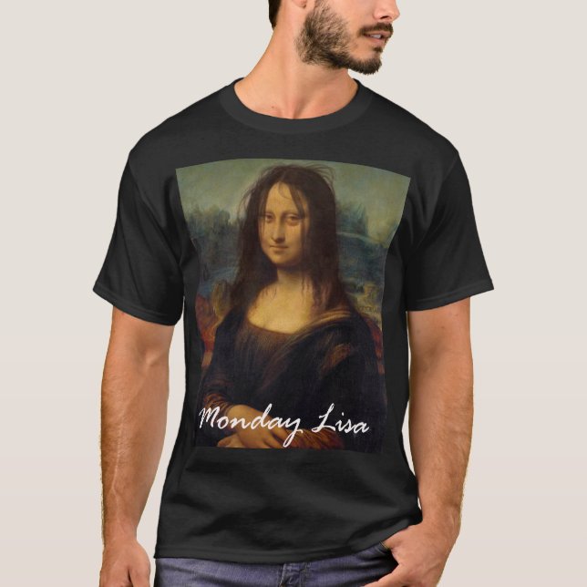 Camiseta Oficina de la Mona Lisa Mañana Lisa La Gioconda (Anverso)