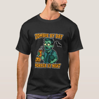 Camiseta Oficina de Zombie de Día Trabajador de Noche