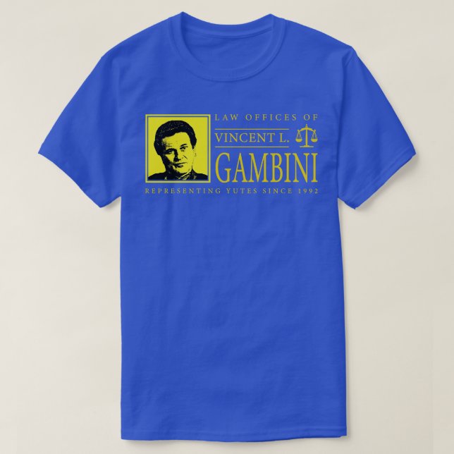 Camiseta Oficinas de Derecho de Vincent Gambini (Diseño del anverso)