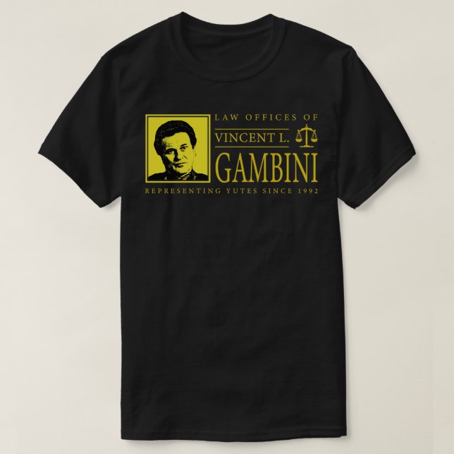 Camiseta Oficinas de Derecho de Vincent Gambini (Diseño del anverso)