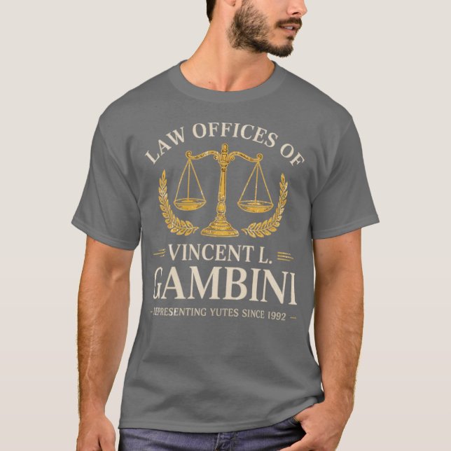 Camiseta Oficinas de Derecho de Vincent L. Gambini (Anverso)