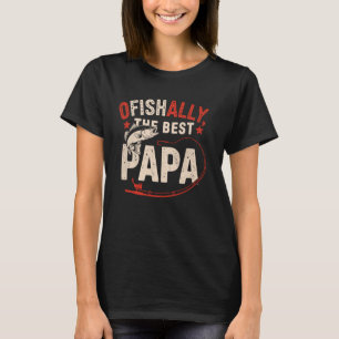 Camiseta Ofishally El Mejor Papa Abuelo Pescador Lubina Fis