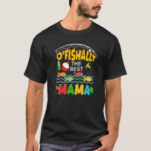 Camiseta Ofishally La Mejor Pescadora Mama Cute Mom Fishi