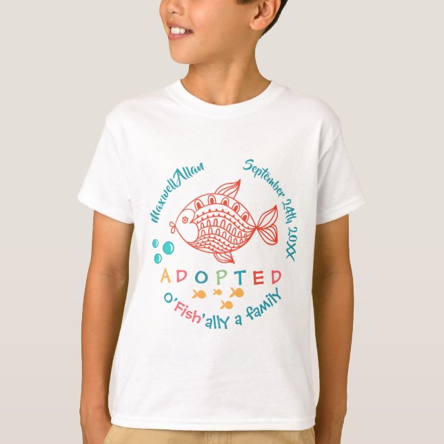 Camiseta OFish'ally regalos temáticos de la familia de una (Anverso)
