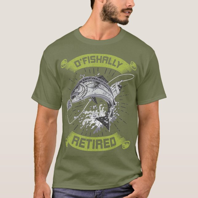 Camiseta OFishAlly Retired Retirement Fly Fishing (Anverso)