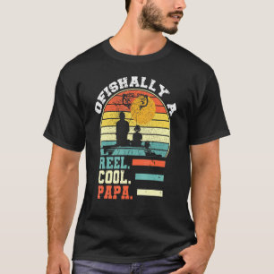 Camiseta Ofishally Un Papa Realmente Genial Carrete de Pesc