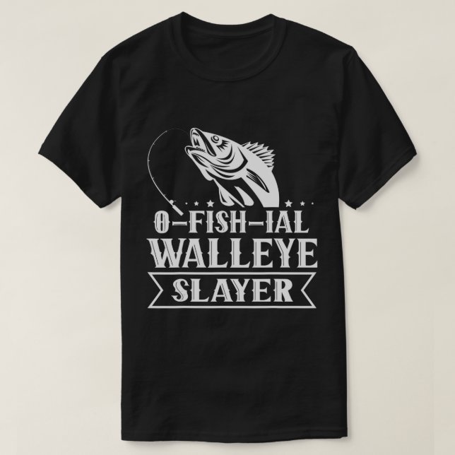 Camiseta Ofishial Walleye Slayer - Pescado Walleye Fishing  (Diseño del anverso)