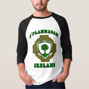 Camiseta O'Flannagan/Flannagan Escudo Irlandés con Cruz Cel