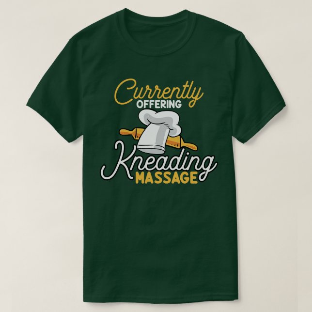Camiseta Ofreciendo Masaje de Apretar Actualmente (Diseño del anverso)
