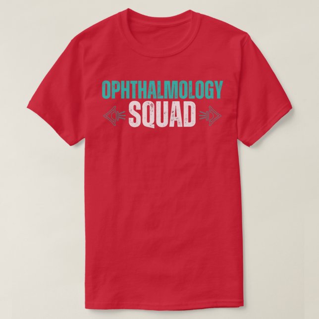 Camiseta Oftalmología Escuadrón de oftalmología divertida 1 (Diseño del anverso)