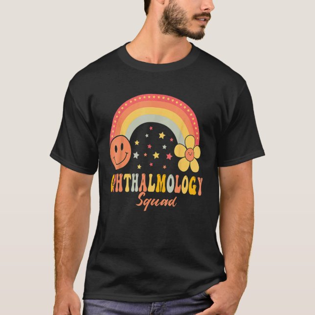 Camiseta Oftalmología Escuadrón Ophthalmología Arcoiris App (Anverso)