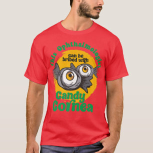 Camiseta Oftalmólogo gracioso Candy Cornea Ojo Médica Hall