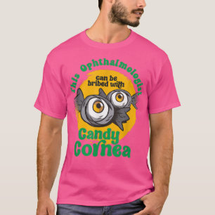 Camiseta Oftalmólogo gracioso Candy Cornea Ojo Médica Hall