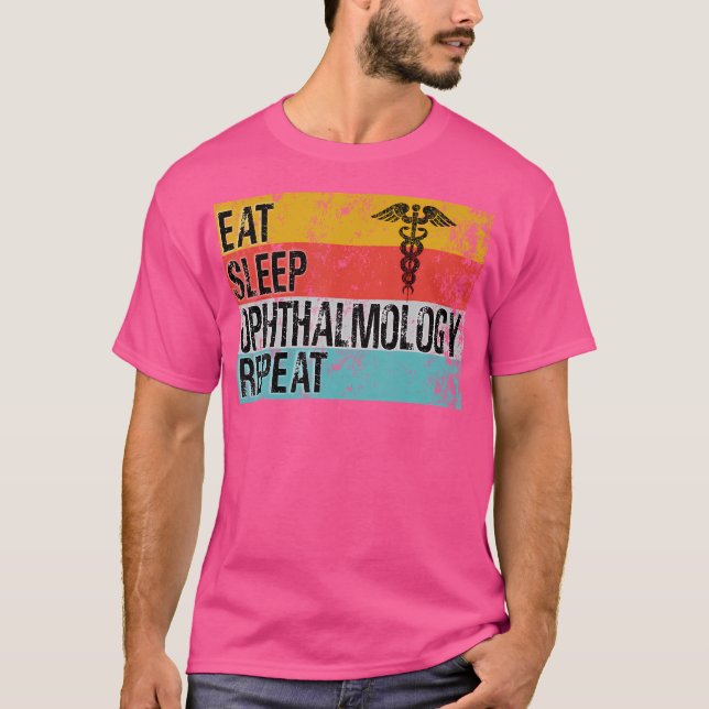 Camiseta Oftalmólogo Médico Vintage Oftalmología divertida (Anverso)