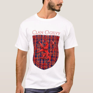 Camiseta Ogilvy Tartan Scottish Plaid Lion Rampant