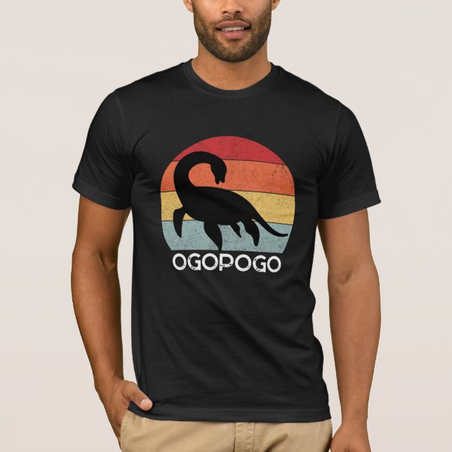 Camiseta Ogopogo, el Monstruo del Lago Okanagan de los 70 (Anverso)