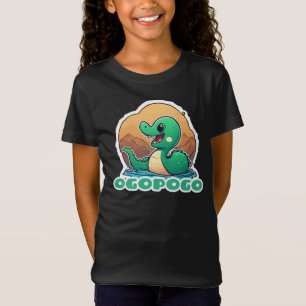 Camiseta Ogopogo verde lindo, el monstruo del lago Okanagan