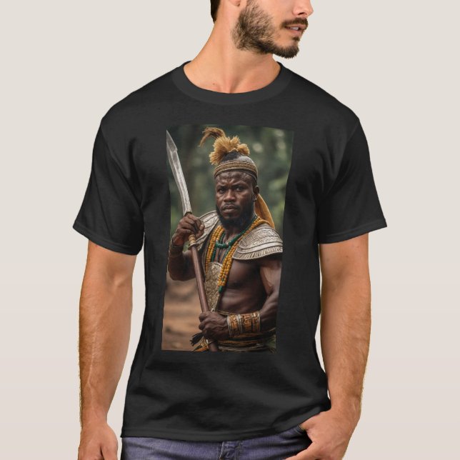 Camiseta Ogum (Ogun) - Guerrero fuerte de hierro (Anverso)