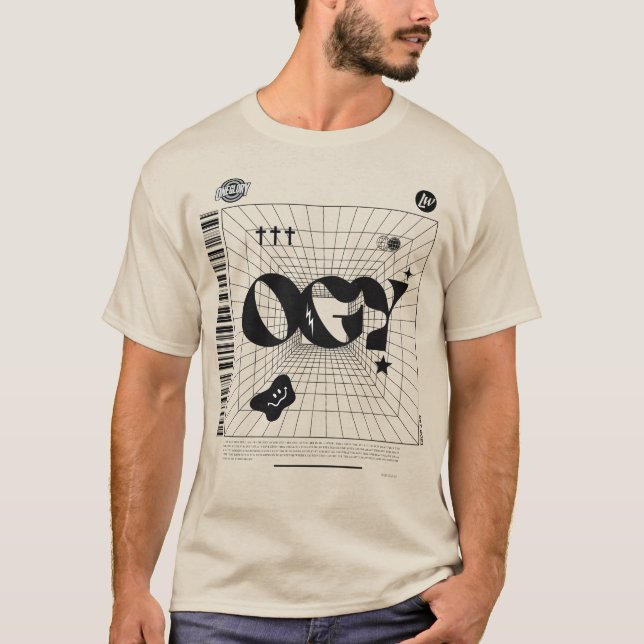 Camiseta OGY Black Grid (Anverso)