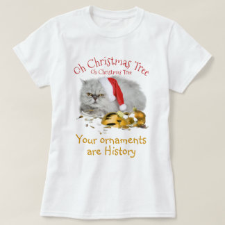 Camiseta Oh Árbol de Navidad Grumpy Gato Kitty