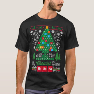 Camiseta Oh Árbol Químico Feliz Navidad Químico