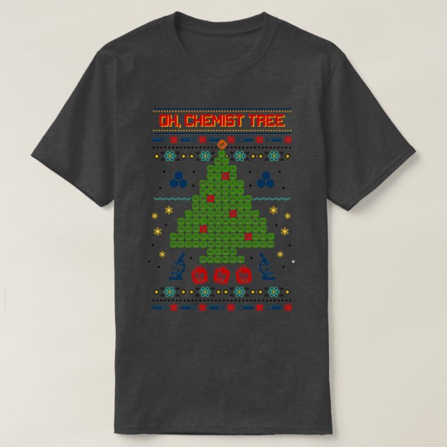 Camiseta Oh Árbol químico Navidades feos sudadera (Diseño del anverso)