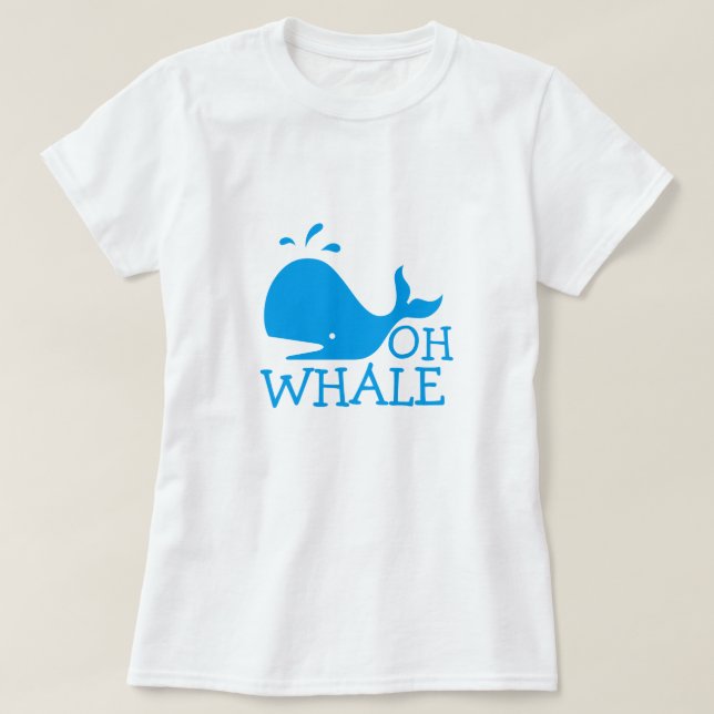 Camiseta Oh ballena (Diseño del anverso)