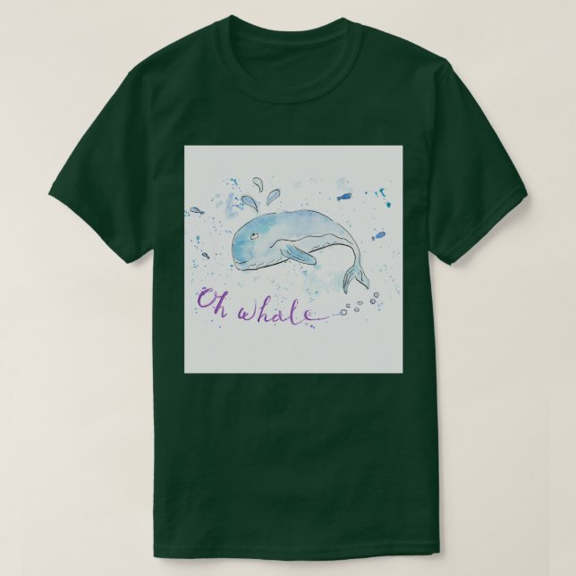 Camiseta Oh ballena 9 (Diseño del anverso)