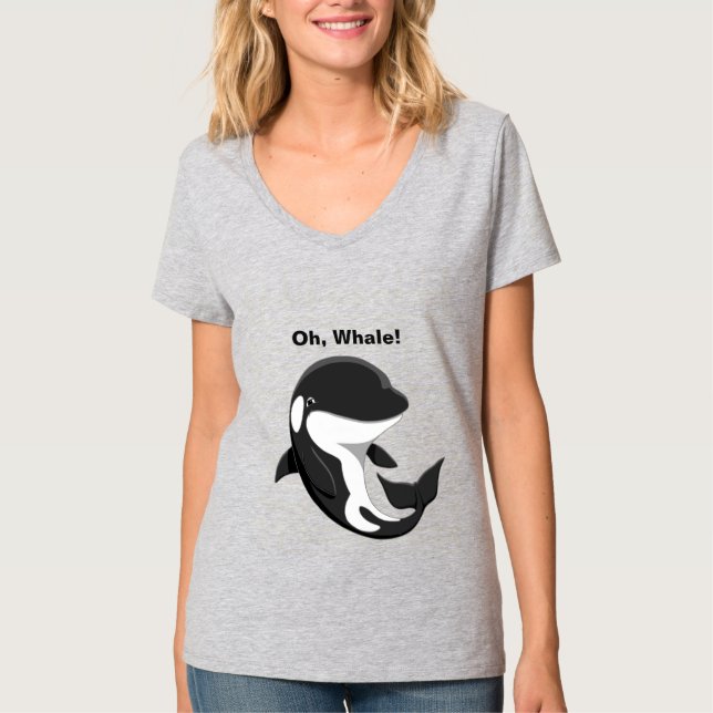 Camiseta Oh ballena, orca asesina de orca (Anverso)