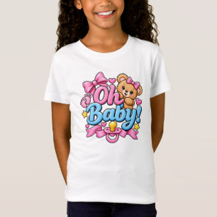 Camiseta ¡Oh bebé! Diseño de celebración de baby shower