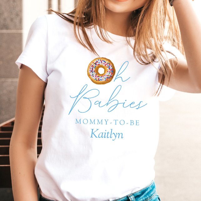 Camiseta Oh bebés Donut Sprinkle Twins Boys Baby Shower (Subido por el creador)