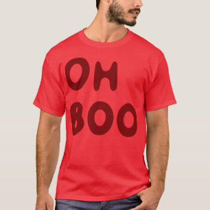 Camiseta Oh Boo en rojo sangre