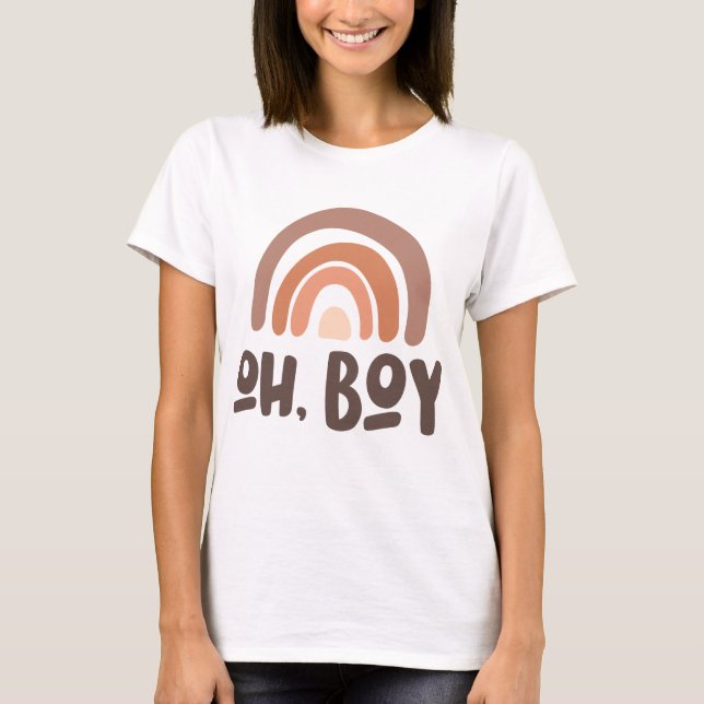 Camiseta Oh Boy Baby Rainbow (Anverso)