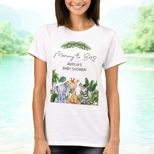 Camiseta Oh Boy Jungle Safari para futura mamá