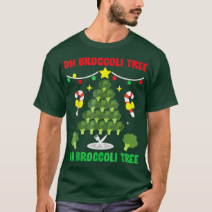 Camiseta Oh Broccoli Tree Funny Vegetarian Vegan Navidades
