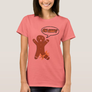 Camiseta ¡Oh broche! Hombre de pan de jengibre divertido