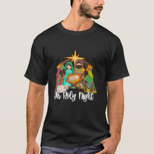 Camiseta Oh Buenas Noches Cristiano Jesús Feliz Navidad