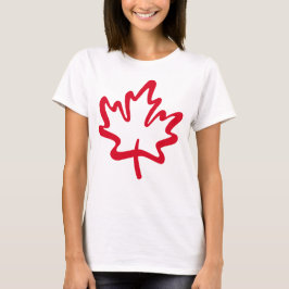 Camiseta ¡Oh Canadá! Día Big Red Canadain hoja de arce